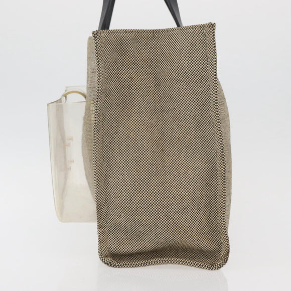 FENDI Handtas Canvas Beige Auth 171462V