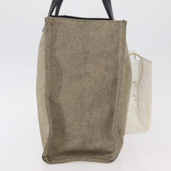FENDI Handtas Canvas Beige Auth 171462V