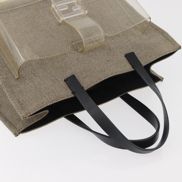 FENDI Handtas Canvas Beige Auth 171462V