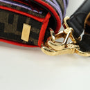 FENDI Zucca Canvas Mamma Baguette Shoulder Bag Brown Black Auth 171464SM-20