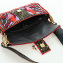FENDI Zucca Canvas Mamma Baguette Shoulder Bag Brown Black Auth 171464SM-22
