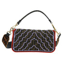 FENDI Zucca Canvas Mamma Baguette Shoulder Bag Brown Black Auth 171464SM-2