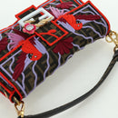 FENDI Zucca Canvas Mamma Baguette Shoulder Bag Brown Black Auth 171464SM-6