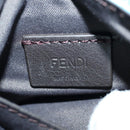 FENDI Mamma Baguette Shoulder Bag Nylon 2way Light Blue Gold Auth 171465M-24