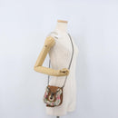 FENDI Chain Shoulder Bag Leather 2way Brown Auth 171467V-25