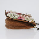 FENDI Chain Shoulder Bag Leather 2way Brown Auth 171467V-3