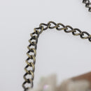 FENDI Chain Shoulder Bag Leather 2way Brown Auth 171467V-14