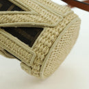 FENDI Step Out Chain Zucca Canvas Mamma Baguette Bag Brown Black Auth 171470SAM-12