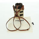 FENDI Step Out Chain Zucca Canvas Mamma Baguette Bag Brown Black Auth 171470SAM-21
