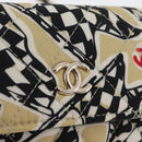 CHANEL Mini Matelasse 12 Chain Pouch Shoulder Satin Beige Gold CC Auth 171471SAM-15