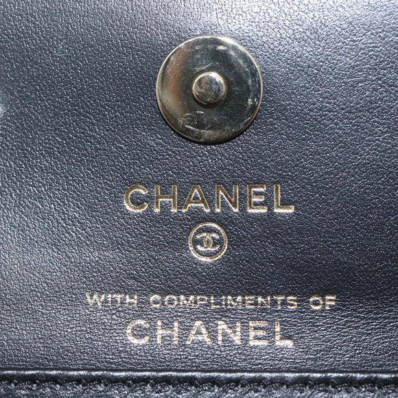 CHANEL Mini Matelasse 12 Chain Pouch Shoulder Satin Beige Gold CC Auth 171471SAM