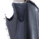 CHANEL Mini Matelasse 12 Chain Pouch Shoulder Satin Beige Gold CC Auth 171471SAM-20