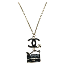 CHANEL COCO Mark Necklace Necklace metal Champagne Gold CC Auth 171474SAM