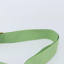 HERMES Getashevre Shoulder Bag Leather Gold Light green Auth 171477SM-8