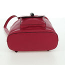 GUCCI Bamboo Backpack Leather Pink Silver 387149 Auth 171479V-5