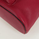 GUCCI Bamboo Backpack Leather Pink Silver 387149 Auth 171479V-17