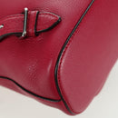 GUCCI Bamboo Backpack Leather Pink Silver 387149 Auth 171479V-18