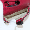 GUCCI Bamboo Backpack Leather Pink Silver 387149 Auth 171479V-22