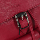 GUCCI Bamboo Backpack Leather Pink Silver 387149 Auth 171479V-25