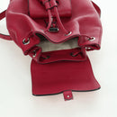 GUCCI Bamboo Backpack Leather Pink Silver 387149 Auth 171479V-26