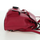 GUCCI Bamboo Backpack Leather Pink Silver 387149 Auth 171479V-4