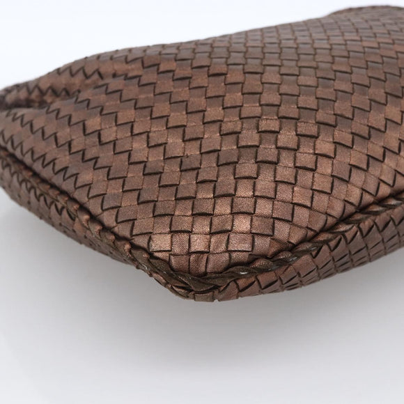 BOTTEGA VENETA INTRECCIATO Hobo Bag Leather Outlet Bronze 115654 Auth 171481V