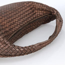 BOTTEGA VENETA INTRECCIATO Hobo Bag Leather Outlet Bronze 115654 Auth 171481V-7