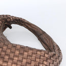 BOTTEGA VENETA INTRECCIATO Hobo Bag Leather Outlet Bronze 115654 Auth 171481V-8
