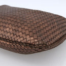 BOTTEGA VENETA INTRECCIATO Hobo Bag Leather Outlet Bronze 115654 Auth 171481V-9