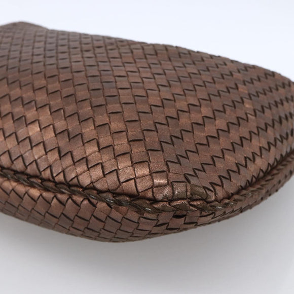 BOTTEGA VENETA INTRECCIATO Hobo Bag Leather Outlet Bronze 115654 Auth 171481V