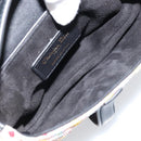 Christian Dior Beads Saddle Hand Bag Canvas Multicolor Gold Auth 171485SM-18