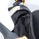 Christian Dior Beads Saddle Hand Bag Canvas Multicolor Gold Auth 171485SM-20