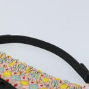 Christian Dior Beads Saddle Hand Bag Canvas Multicolor Gold Auth 171485SM-8