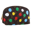 LOUIS VUITTON Monogram Yayoi Kusama Pochette Cosmetic PM M81895 LV Auth 171488SM-1