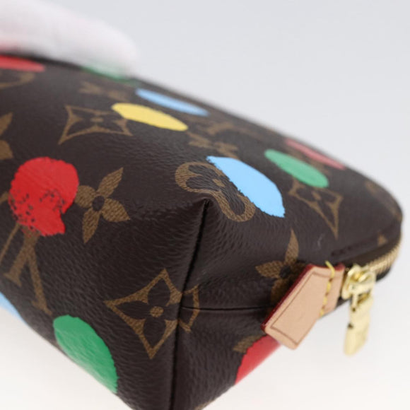 LOUIS VUITTON Monogram Yayoi Kusama Pochette Cosmetic PM M81895 LV Auth 171488SM