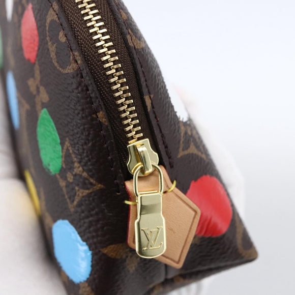 LOUIS VUITTON Monogram Yayoi Kusama Pochette Cosmetic PM M81895 LV Auth 171488SM