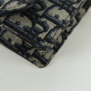 Christian Dior Trotter Canvas Saddle Waist bag Navy Gold Auth 171490SAV-15