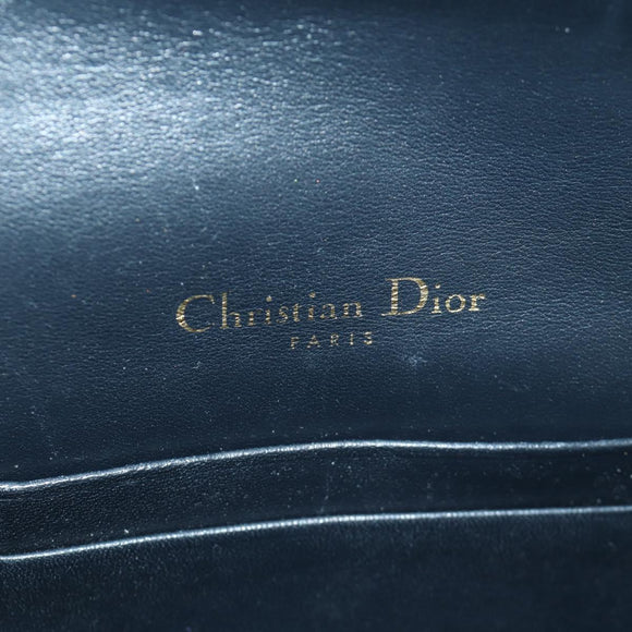 Christian Dior Trotter Canvas Saddle Waist bag Navy Gold Auth 171490SAV