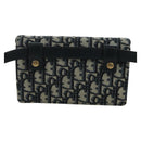 Christian Dior Trotter Canvas Saddle Waist bag Navy Gold Auth 171490SAV-2
