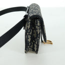 Christian Dior Trotter Canvas Saddle Waist bag Navy Gold Auth 171490SAV-3