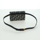 Christian Dior Trotter Canvas Saddle Waist bag Navy Gold Auth 171490SAV-7