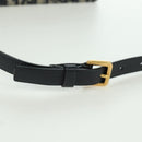 Christian Dior Trotter Canvas Saddle Waist bag Navy Gold Auth 171490SAV-8