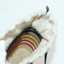 LOEWE Square Pocket Anagram Shoulder Bag Raffia Beige Auth 171500SAM-21