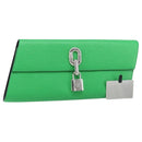 LOUIS VUITTON Epi Blade Clutch Bag Green LV Auth 171504SM-1