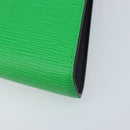 LOUIS VUITTON Epi Blade Clutch Bag Green LV Auth 171504SM-15