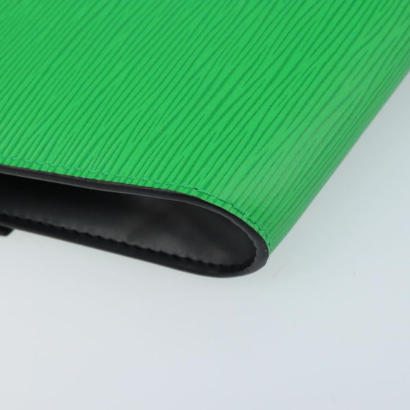 LOUIS VUITTON Epi Blade Clutch Bag Green LV Auth 171504SM