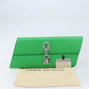 LOUIS VUITTON Epi Blade Clutch Bag Green LV Auth 171504SM-12