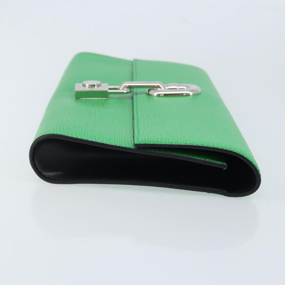 LOUIS VUITTON Epi Blade Clutch Bag Green LV Auth 171504SM