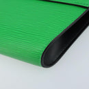 LOUIS VUITTON Epi Blade Clutch Bag Green LV Auth 171504SM-7
