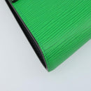 LOUIS VUITTON Epi Blade Clutch Bag Green LV Auth 171504SM-14